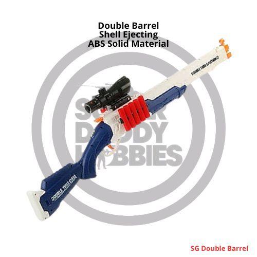 Mainan Nerf Dart Blaster S686 SG Double Barrel Shell Ejecting
