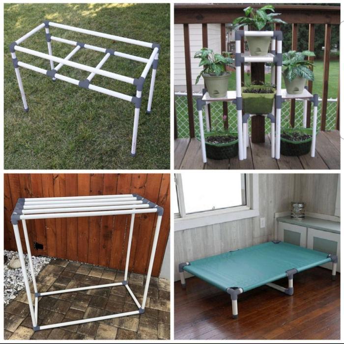 "New" sambungan fitting tee cross pipa pvc 4 way arah 1" inch hidroponik