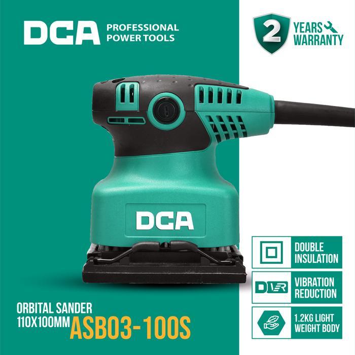 DCA Palm Sander / Mesin Amplas Listrik 240Watt ASB03-100
