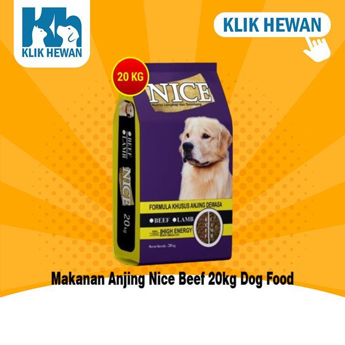 Promo Makanan Anjing Nice Dog Lamb & Beef 20Kg Dog Food 20 Kg Non Pedigree Termurah