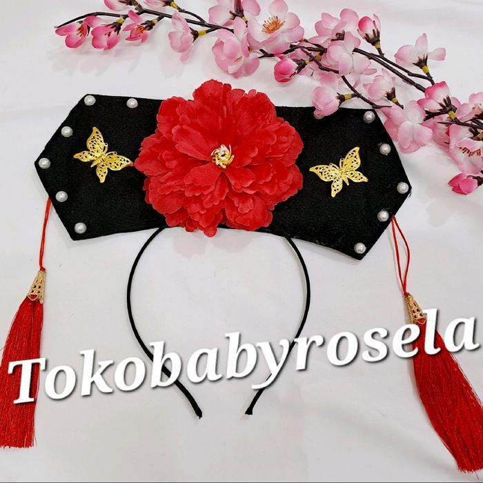 Bando cina Imlek anak Putri Huan Zhu aksesoris anak perempuan Fashion