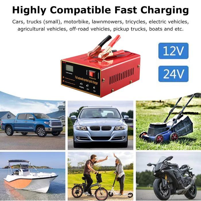 ALAT CAS AKI CHARGER AKI DARI AUTO CHARGER ALAT CAS AKI KERING DAN BASAH 1500A OTOMATIS UNTUK MOBIL