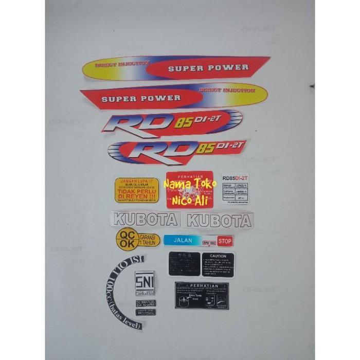 STIKER MESIN 2T RD85 Murah