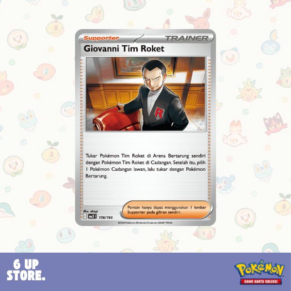 Giovanni Tim Roket MA3 | 178/193 C - Pokemon TCG Indonesia
