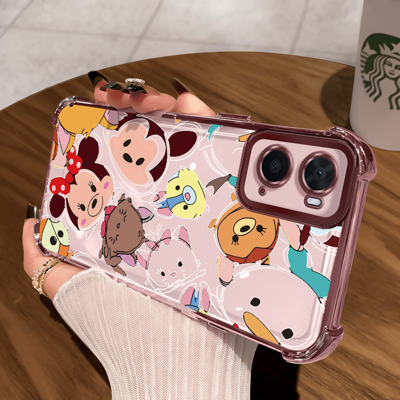 Casing Hp Untuk OPPO A36 OPPO A76 OPPO A96 Case Casing HP Softcase Ponsel Soft Shell dengan Empat su