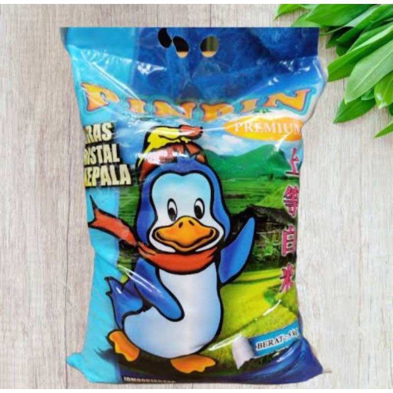 BERAS PREMIUM PINPIN 3KG PULEN ENAK / RAJA LAUT PELIKAN WIPPIE KOMO BAHIEN SINTANOLA MENCO LOPO IJO