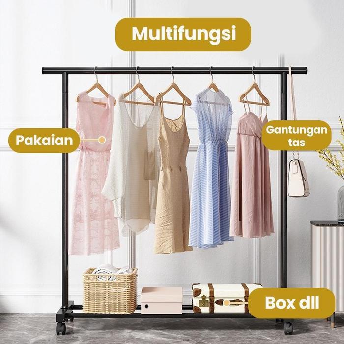 Murah Banget Aster Single Pole / Daisy Double Pole / Single Dan Double Stand Hanger / Gantungan