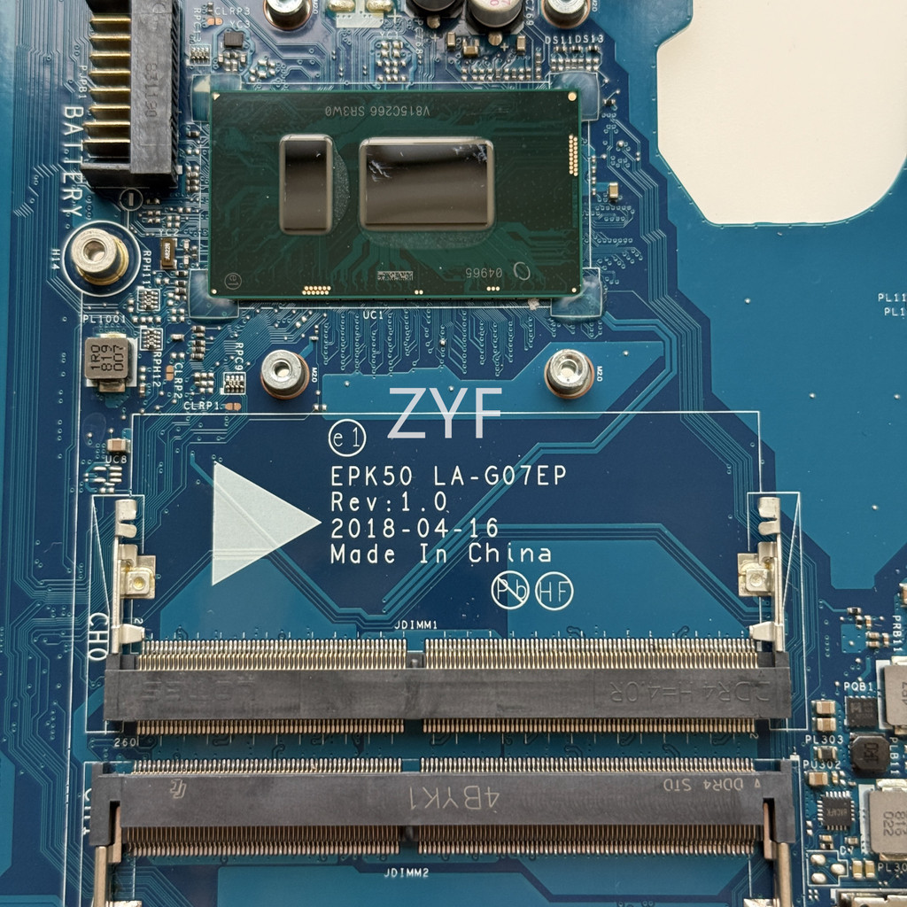 EPK50 LA-G07EP LA-G07DP For HP Pavilion 15-DA 250 G7 Laptop Motherboard With Core i3 i5 i7 CPU