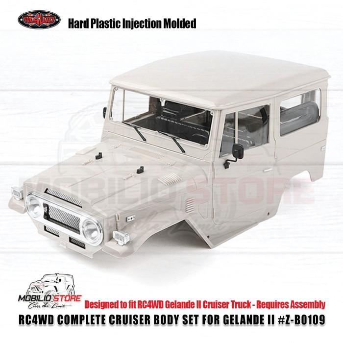 Hard Body RC 1/10 Toyota FJ40 RC4WD Complete Cruiser Body Set Gelande