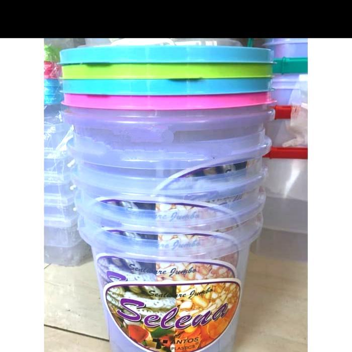 Promo Toples Kerupuk 15 Liter/Toples Plastik Selena Tantos/Sealware 15Liter