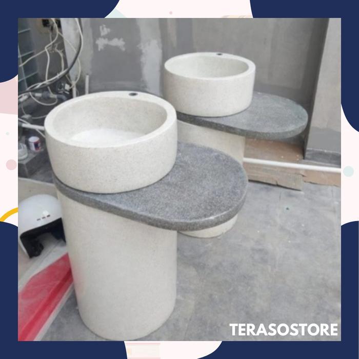 Wastafel Cuci Tangan Wastafel Silinder Tatakan Minimalis