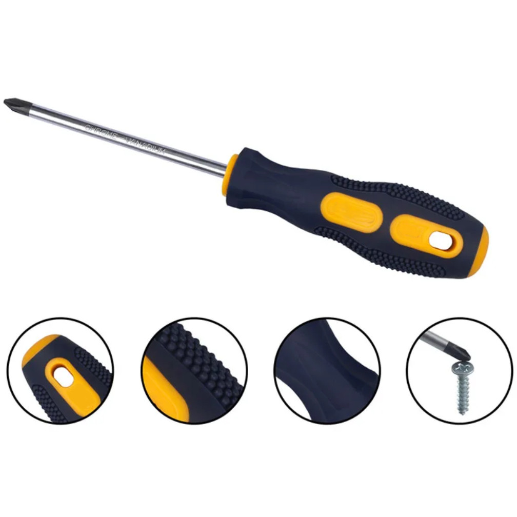 3*100-6*200mm PH0 PH1 PH2 Phillips Screwdriver 3MM 5MM 6MM Slotted Screw Driver Multifunctional