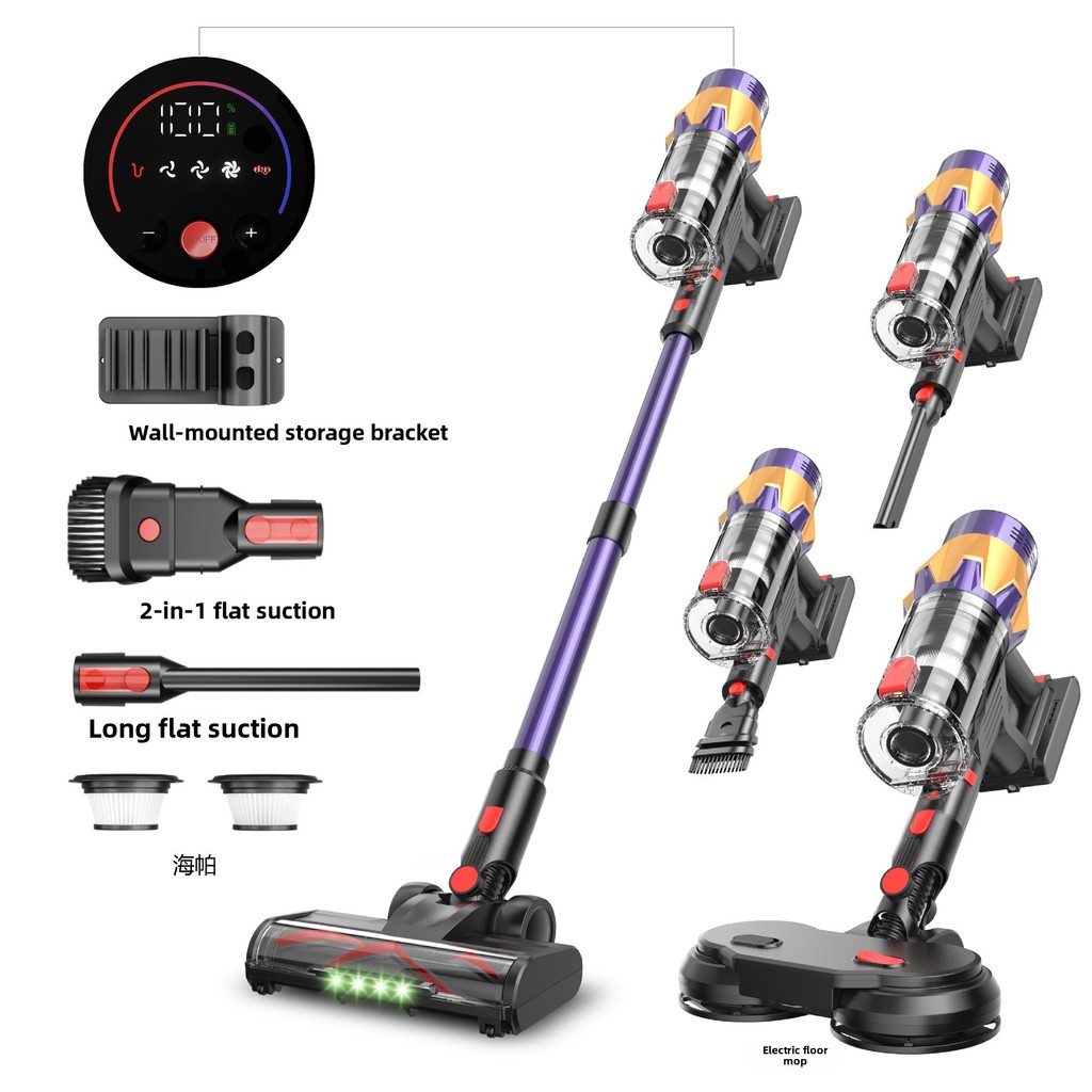 V18 Cordless Vacuum Cleaner 550W 35000PA Powerful Brushless Motor, Handheld Home Vacuum