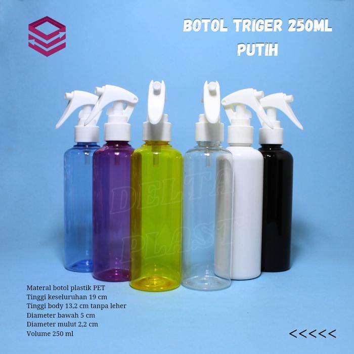 Botol Mini Triger 250 ML Putih/ Botol Spray 250 ML Spray Putih