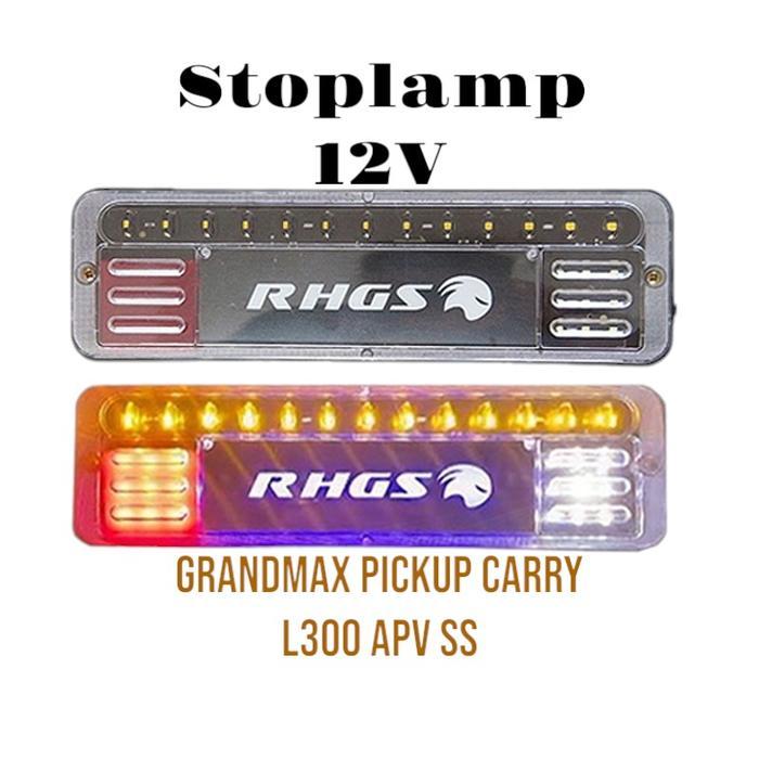 1SET LAMPU STOPLAMP LAMPU REM BELAKANG MOBIL PICKUP CARRY GRANDMAX APV SS L300 12 VOLT 12V UNIVERSAL
