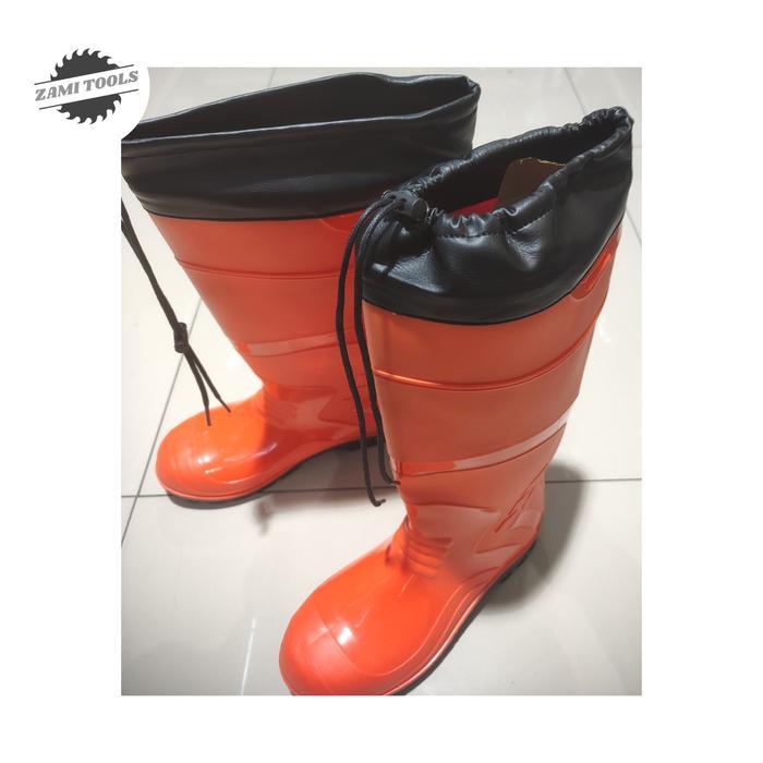 sepatu boots safety krisbow orange