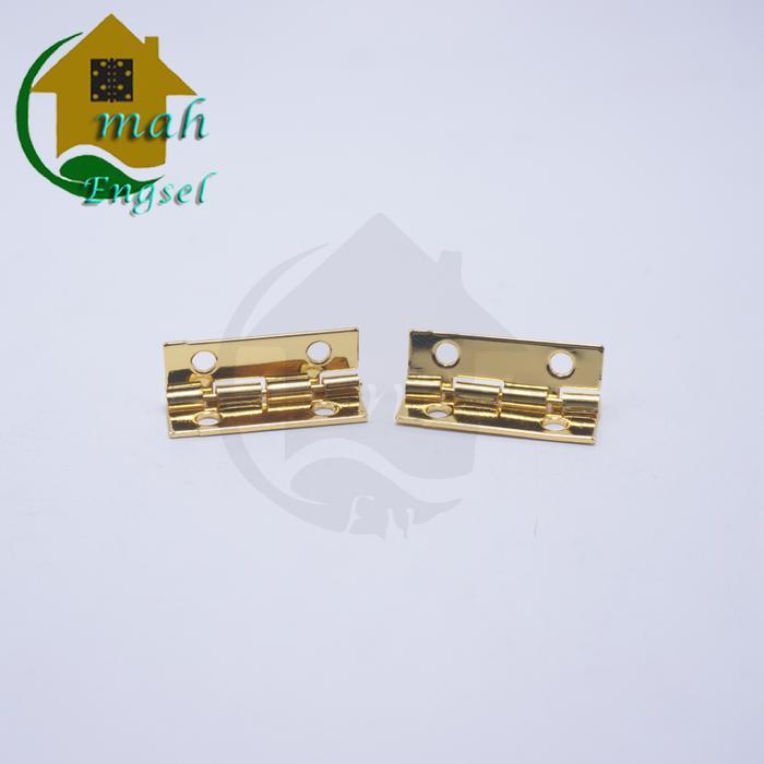 Imp.16 Engsel mini 90 derajat 10x27 mm Engsel Kotak Box Brass kuningan