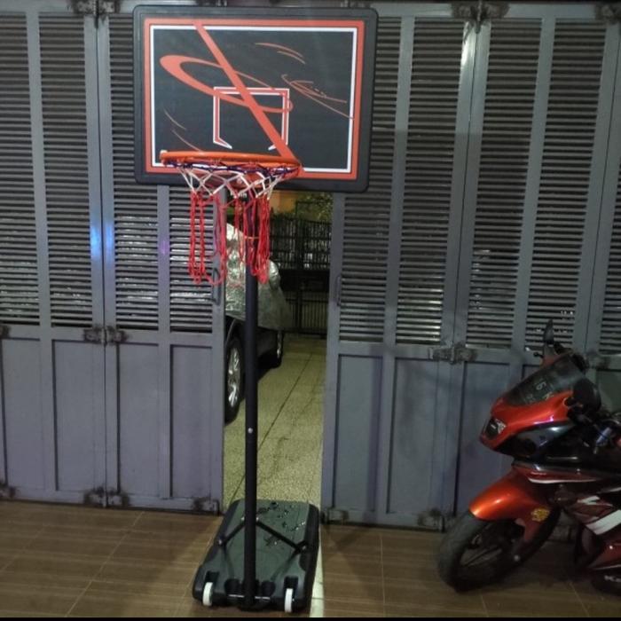 LANDSTRO STAND BASKET PORTABEL SET Tiang ring basket anak dan dewasa