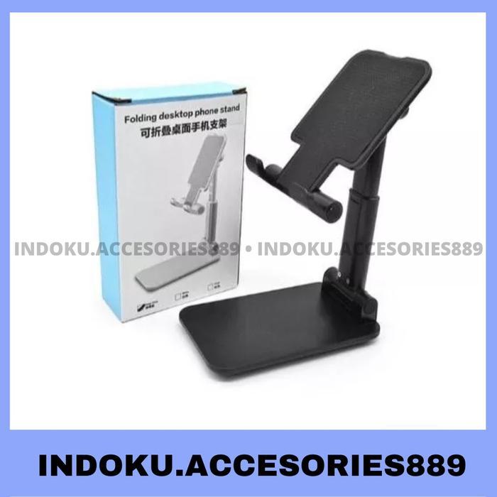 Stok Baru HD23 Holder HP Folding Destop Phone HD-23/Phone Holder Stand HP Aksesoris Besi Tahan Lama