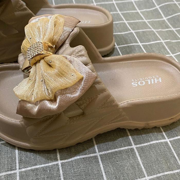 Torry Burch Store - Sandal Wanita Irsoe 526M Fashion Karet Sendal Wanita Daily Selop Jelly Cewek -