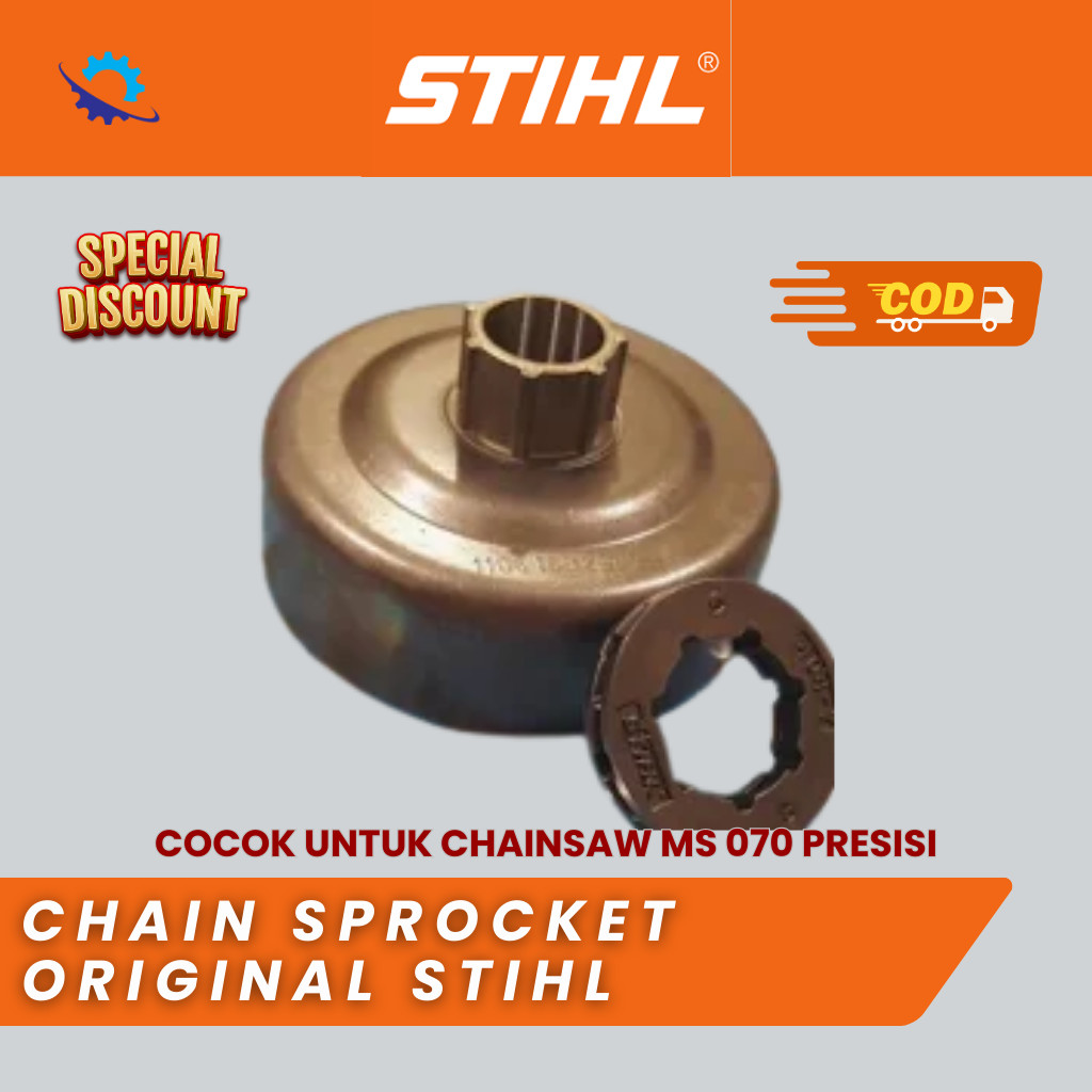 Chain Sprocket Original STIHL MS 070 ASLI BISA COD Gear Rantai Chainsaw Senso MS070 Promo