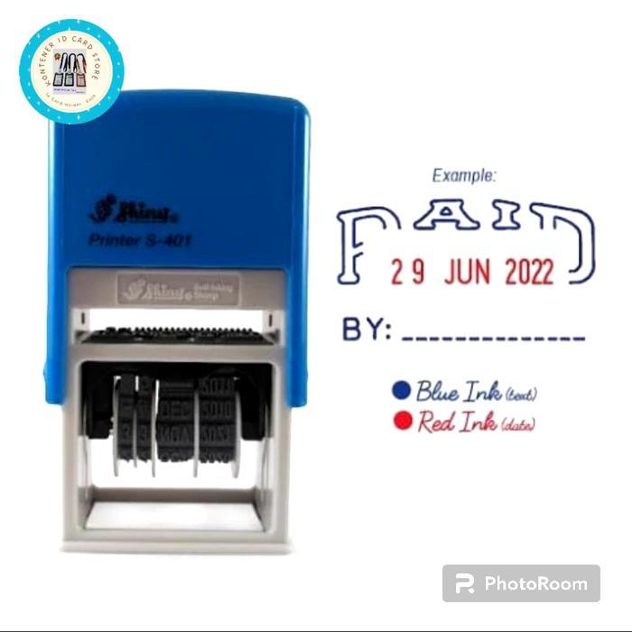 Stempel Paid Tanggal Shiny S401 Stempel Paid Shiny Otomatis