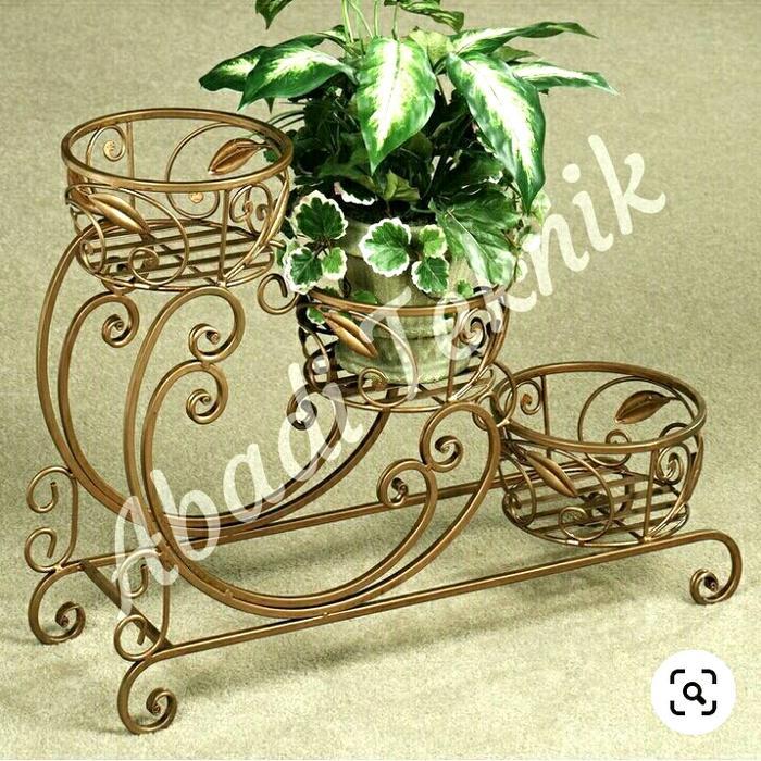 Rak bunga besi rak pot besi rak pot tanaman