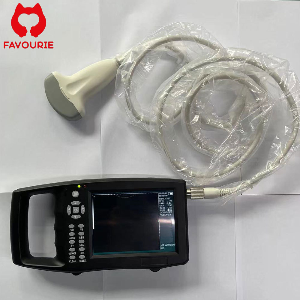 Terbaik FAVOURIE Digital Veterinary Pet Ultrasound Scanner Portable Vet Handheld Ultrasound Animal P