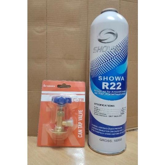 FREON R22 SHOWA 1KG + CAN TAPE 339 PAKET