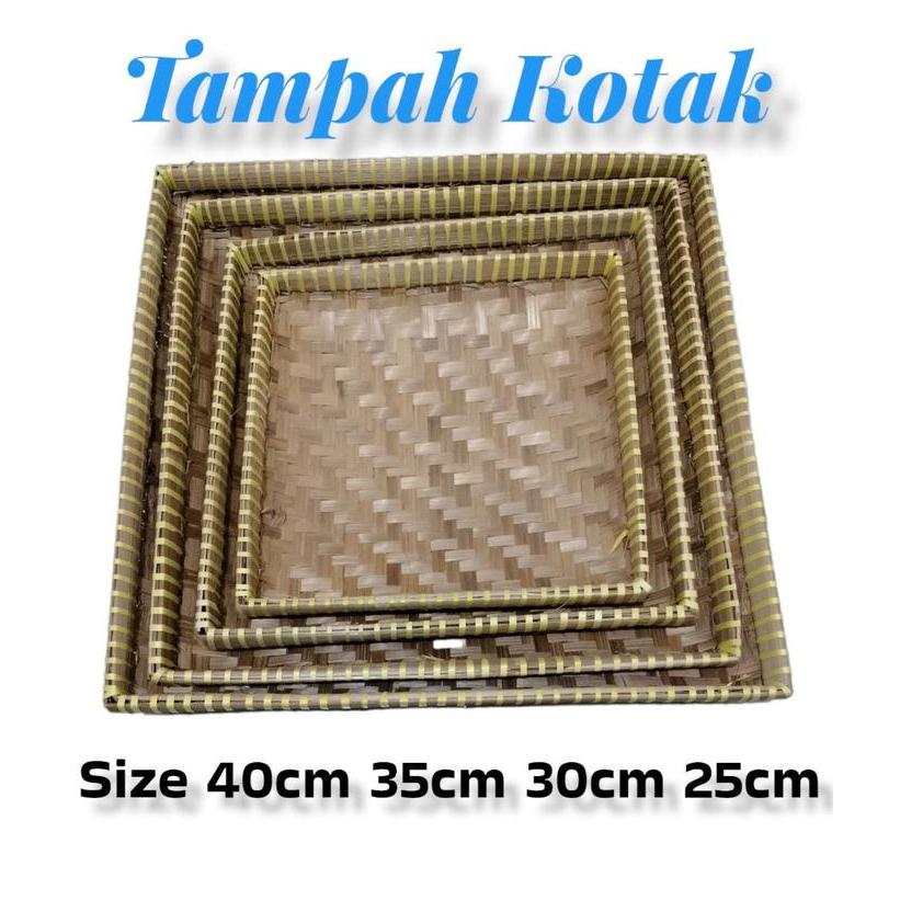 TAMPAH BAMBU KOTAK / NAMPAN KOTAK BAMBU / NYIRU TUMPENG NAMPAH TUMPENG