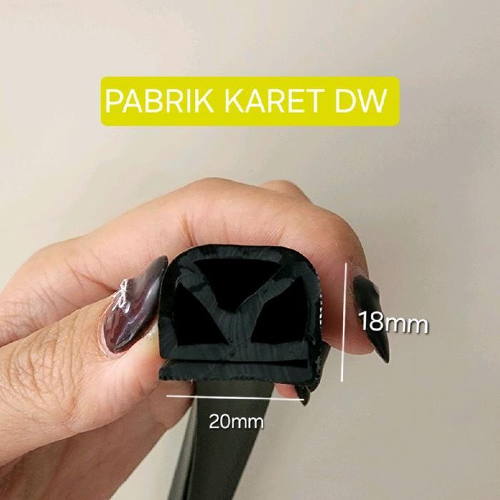 JUAL KARET COLD STORAGE LIST E GARIS 20MM / LIST KULKAS / LIS PINTU PENDINGIN KARET LIS E 20MM / E