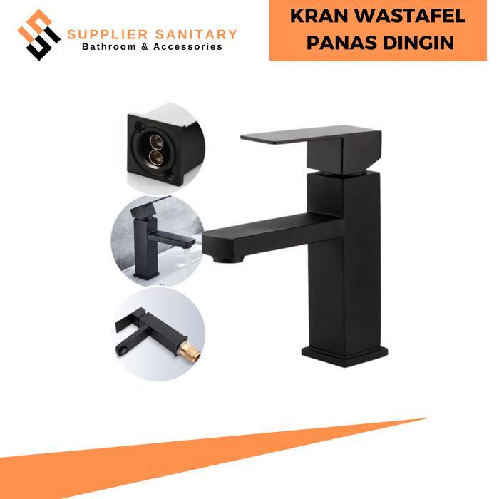 Onda Waterpro Sanitary - Kran Wastafel Stenlies Sus 304/Kran Wastafel Panas Dingin Minimalis