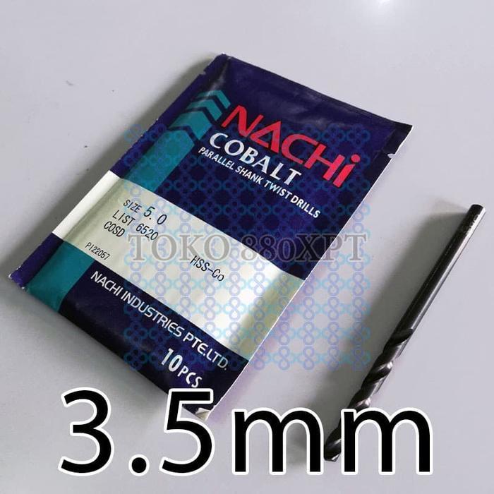 Nachi List 6520 Cobalt 3.5 mm 3.5mm Mata Bor HSS-Co