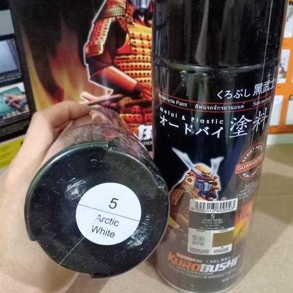 Samurai Paint Kurobushi Cat Semprot Pilox Pilok Warna Putih Susu / Artic White (5) 400Ml Co