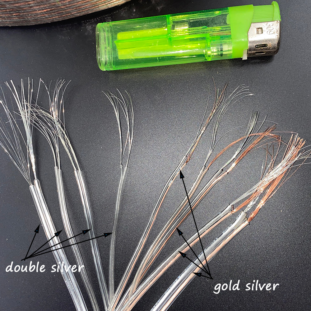 All Copper Flat Wire 22awg 24awg 26awg 30awg 2 Core Clear Transparent Color Parallel Wire Flower