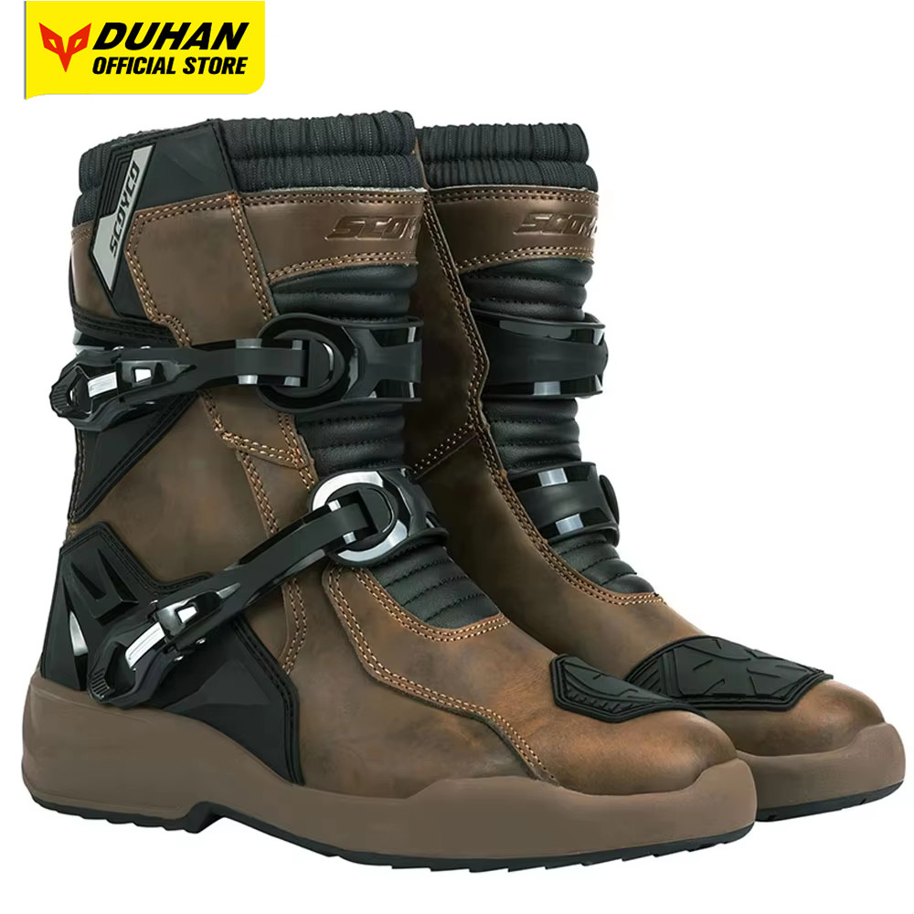 Waterproof Motor Boots Anti-Slip Motorcycle Boots Wear-Resistant R Protection Equipment Anti-Fall