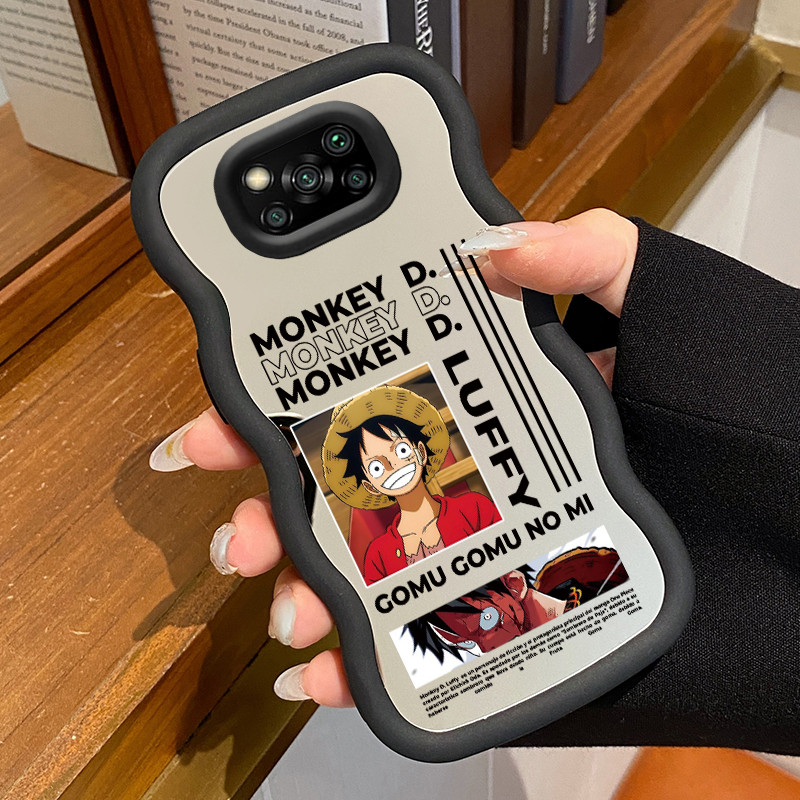 Casing Hp Untuk Xiaomi POCO X3 POCO X3 NFC POCO X3 Pro Case Anime Luffy Kekinian Cermin Cesing silik