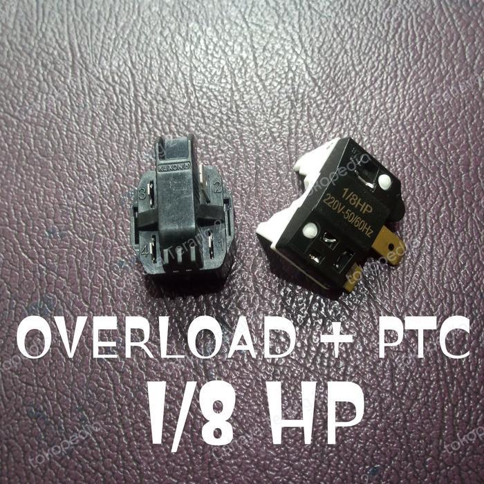 HRG DISKON PTC Relay + Overload Kulkas 1 Pintu POLYTRON/SHARP/AQUA/SANYO (1Set)
