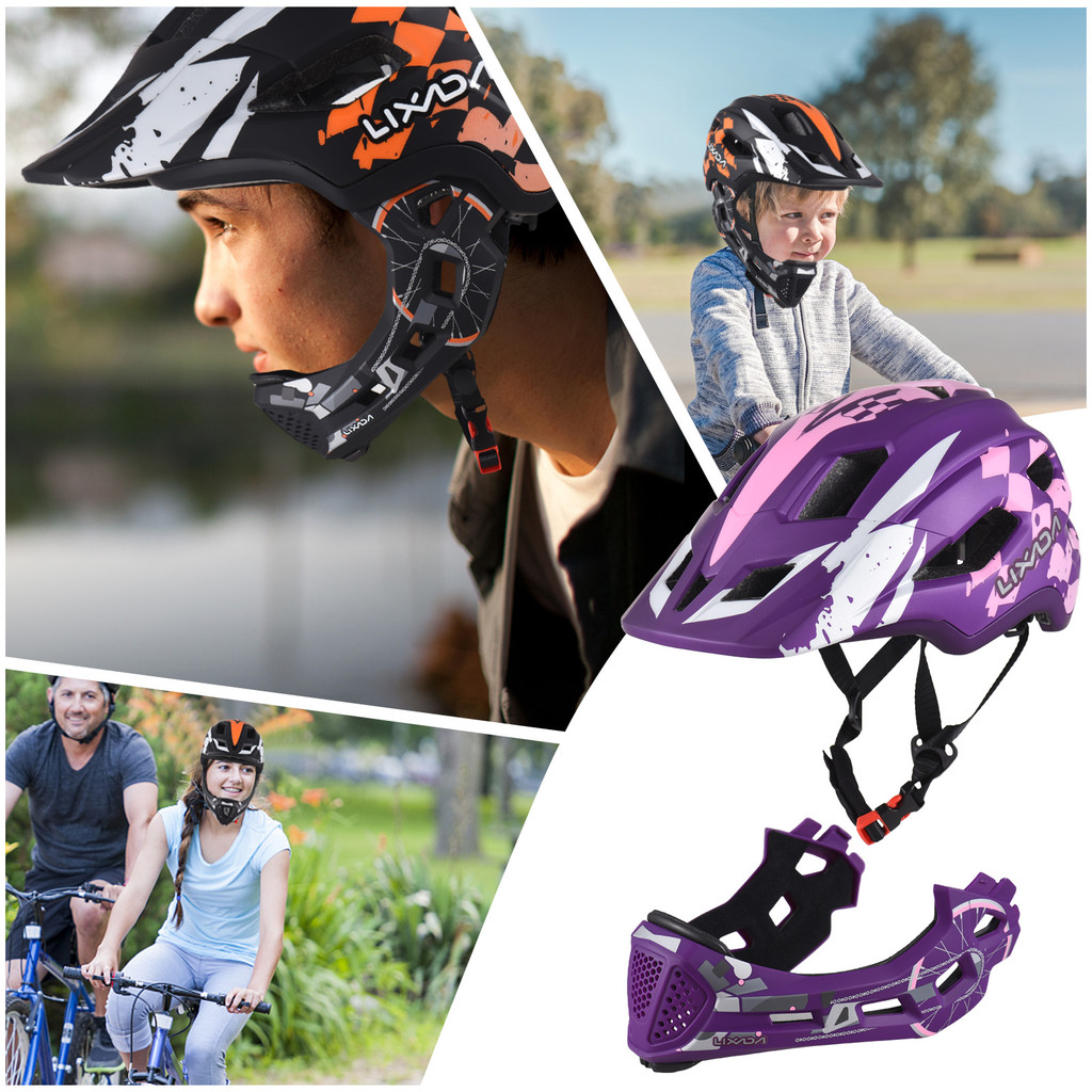 Kids Cycling Helmet Detachable Full Face Helmet Adjustable Cycling Helmet Bicycle helmet for