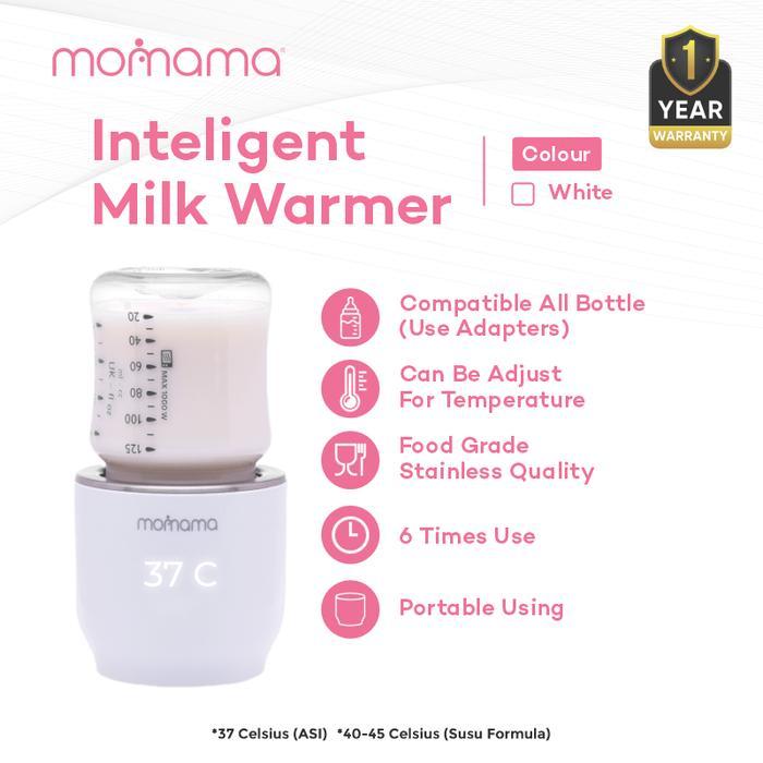 Momama Intelligent Bottle Milk Warmer - White Penghangat ASI Pemanas Susu Botol Minum Bayi