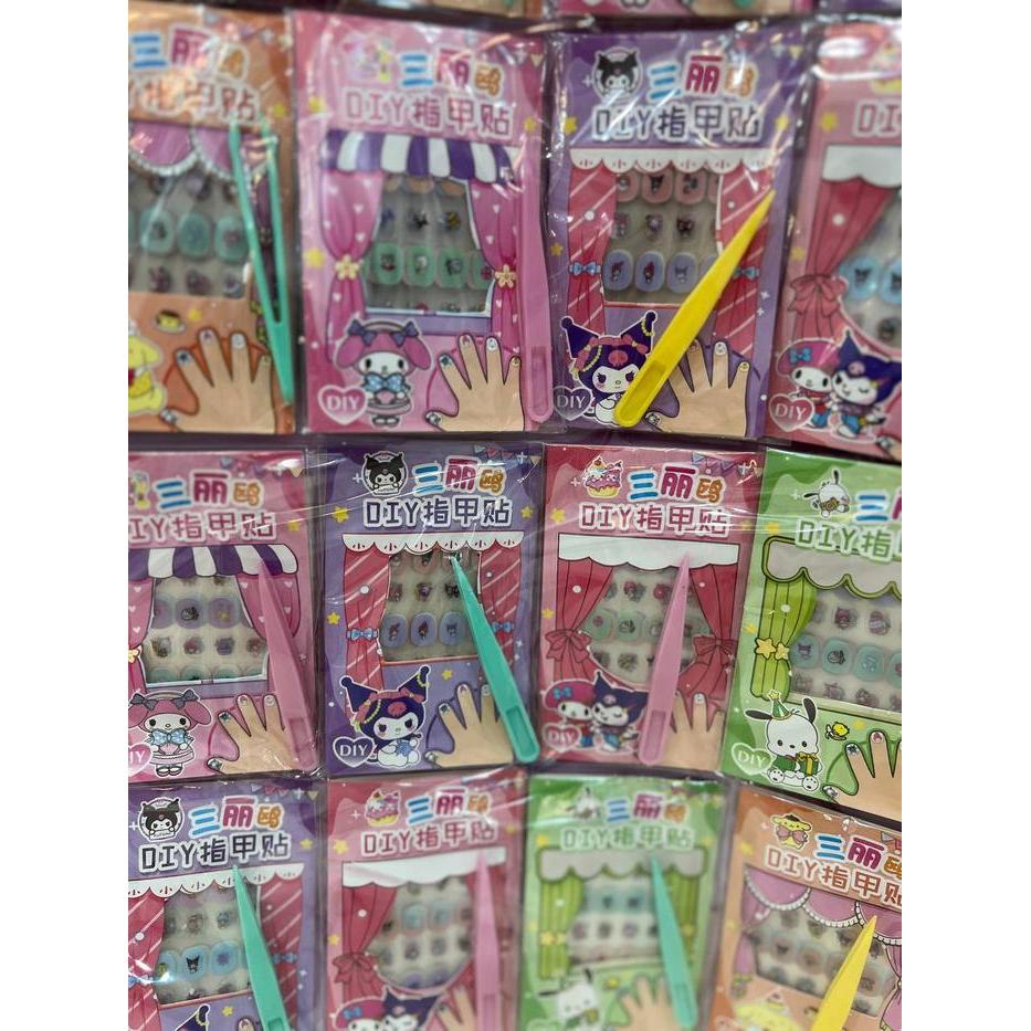 MAINAN ANAK NAIL ART SANRIO NAIL ART STICKER KUKU KUKU NAIL ART SANRIO ISI 20