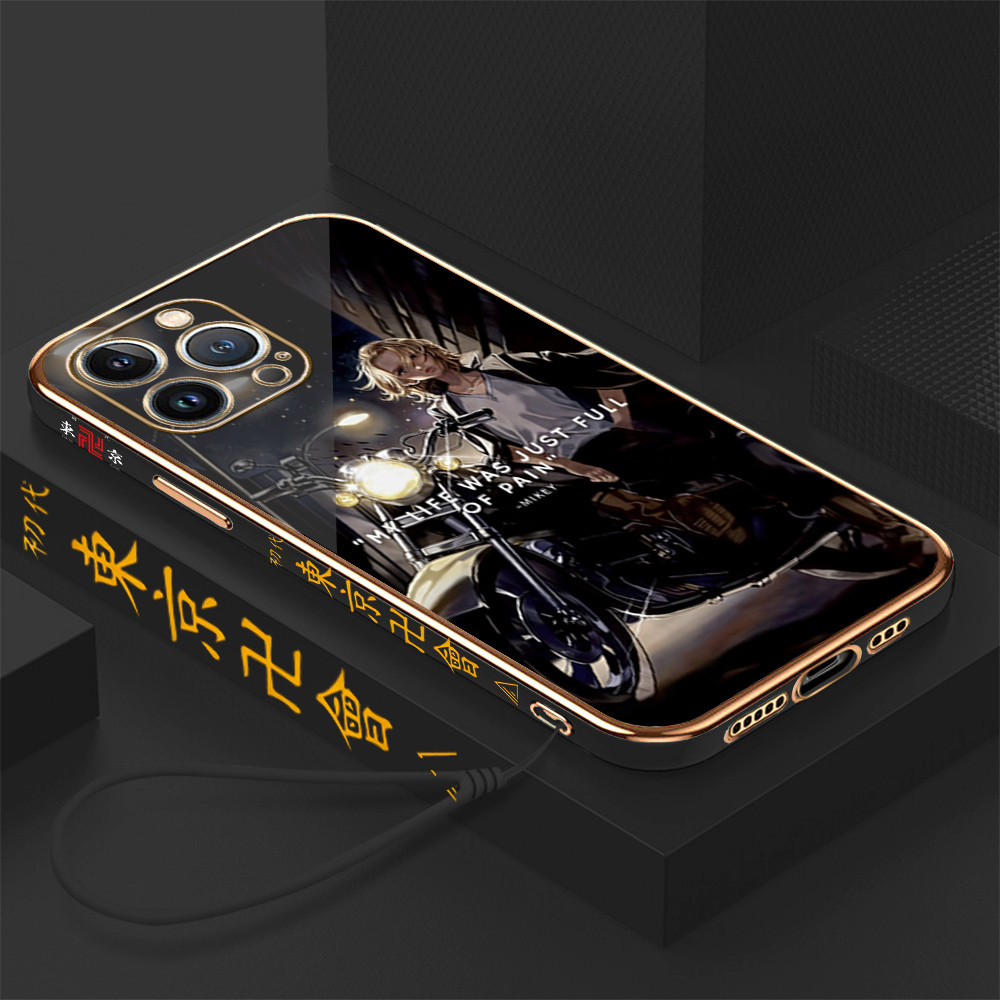 [Pengiriman lokal] Infinix ITEL P65 S23 RS4 A50 A70 A80  Casing HP Pola Tokyo Revengers Mikey  Anti 