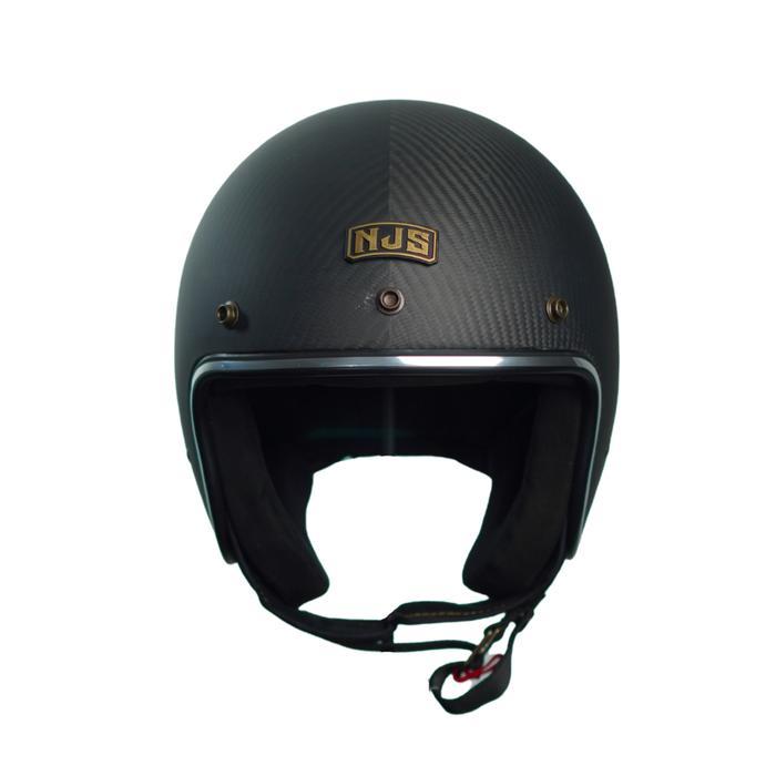 ORIGINAL NJS NR80s Carbon Twill Gloss/Doff - Helm Retro READY STOCK