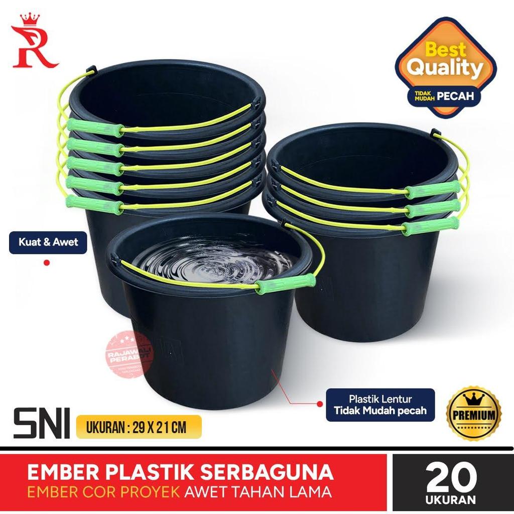 Ember Plastik Hitam Ember Cor ANTI PECAH Cor 20