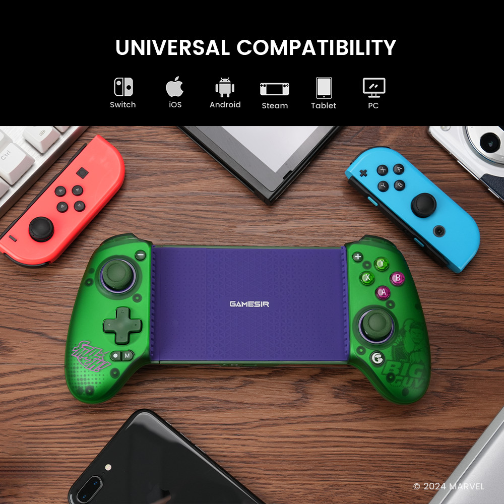 Gamesir G8 Plus G8+ Gamepad Marvel Edition Bluetooth Mobile Gaming Controller with GameSir Hall