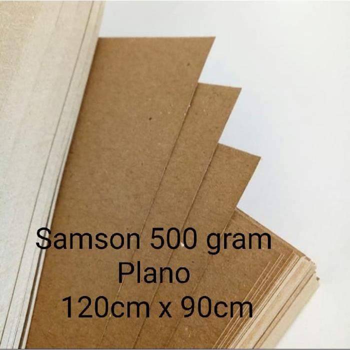 Kertas Samson Kraft KETEBALAN 500 Gsm Ukuran Plano :90120