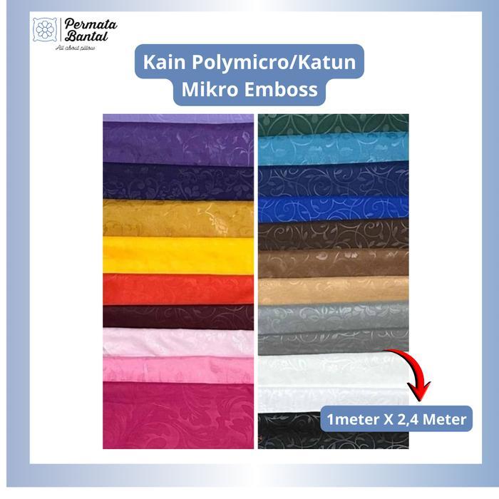 Kain Katun Polymicro Emboss 1 Roll (100meter)