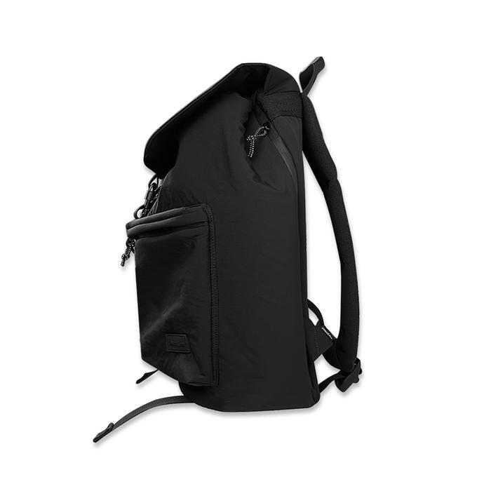 Top Madless Backpack Nylon Crinkle Kenbiya Tas Ransel Black