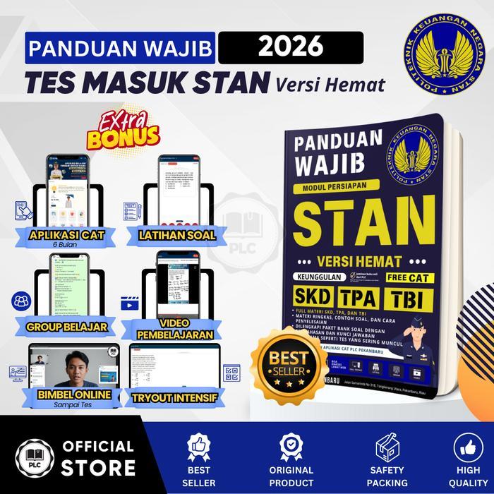 TERLARIS PLC Buku SPMB STAN 2026 Panduan Resmi Sukses SPMB PKN STAN Versi Hemat Materi & Bank Soal