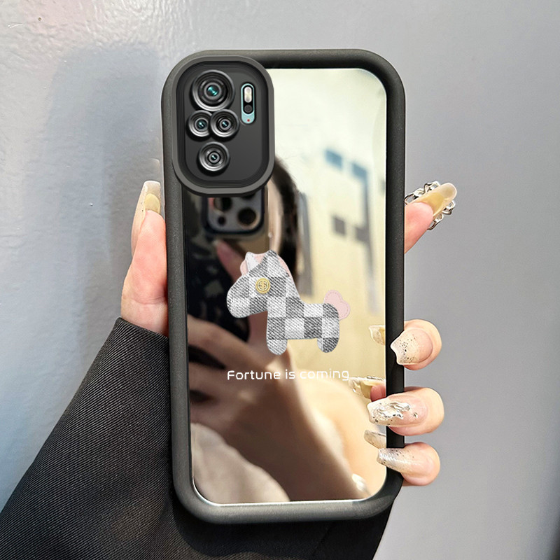 Casing Hp Untuk Xiaomi Redmi Note 10 Redmi Note 10s Redmi Note 10 Pro POCO M5s Case Kuda kayu berlap